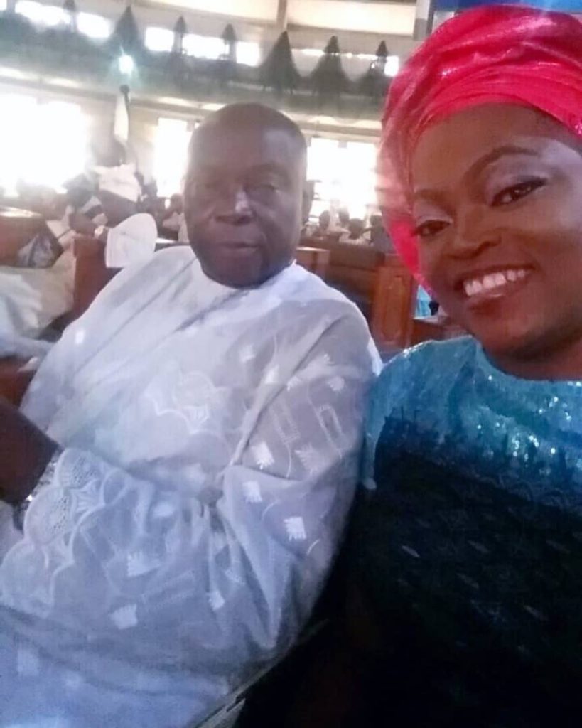 Funke Akindele and Her dad