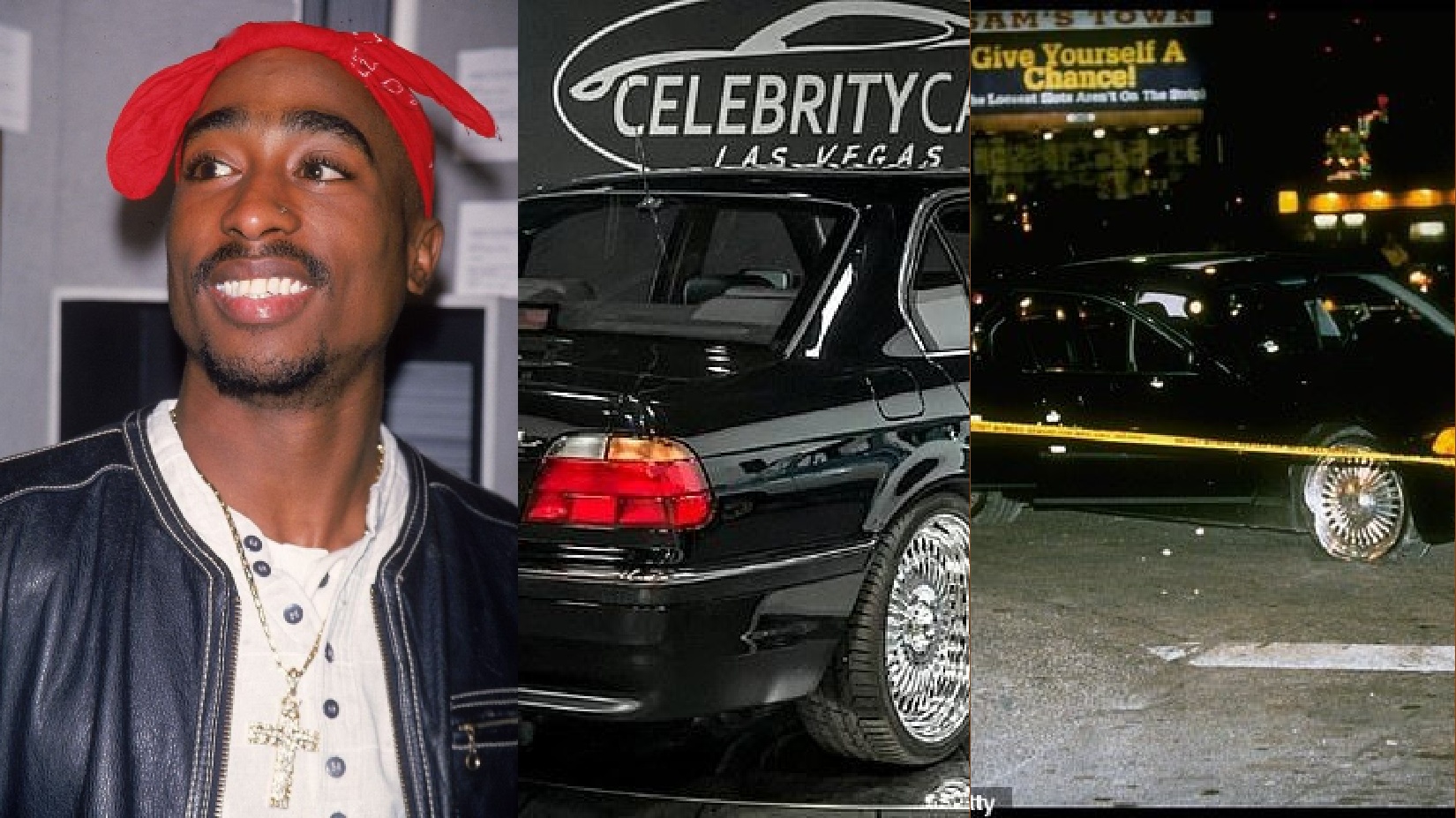 The car Tupac was shot dead in is being actioned for 1