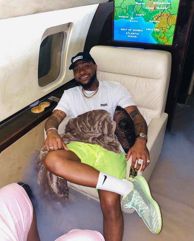Davido private Jet