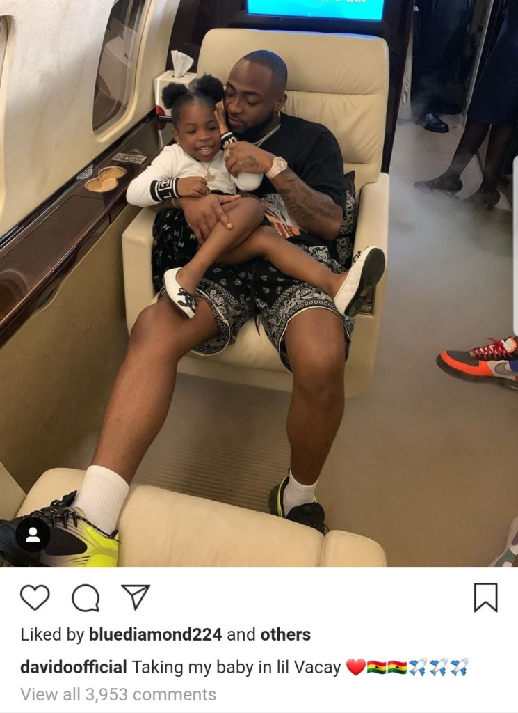 Davido and Daughter