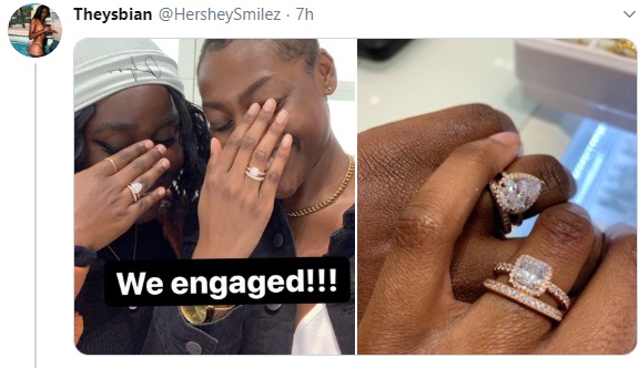 Lesbians engaged
