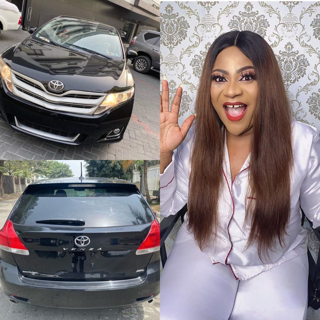 Nkechi blessing new car