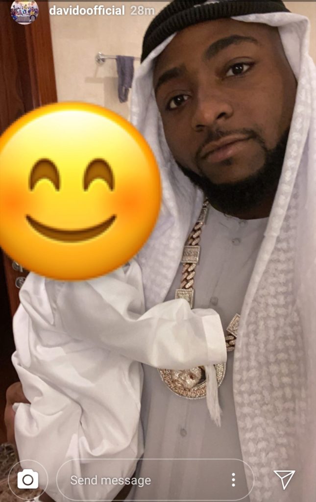 Davido and his son, Ifeanyi