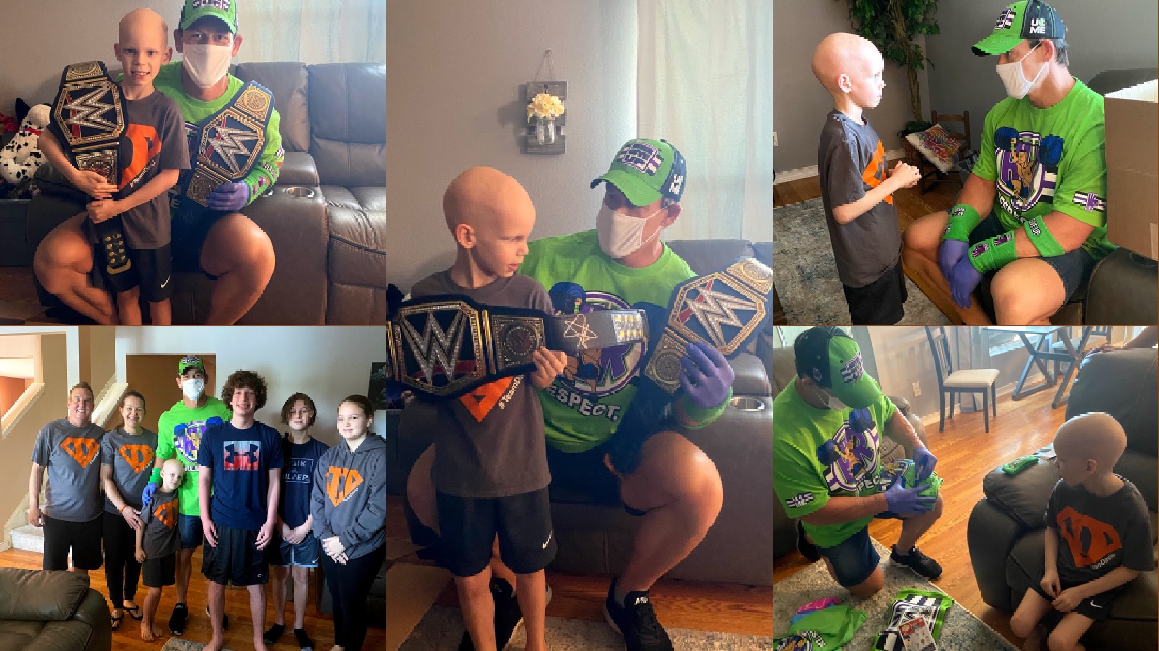 John Cena pays surprise visit to 7-year-old boy battling 