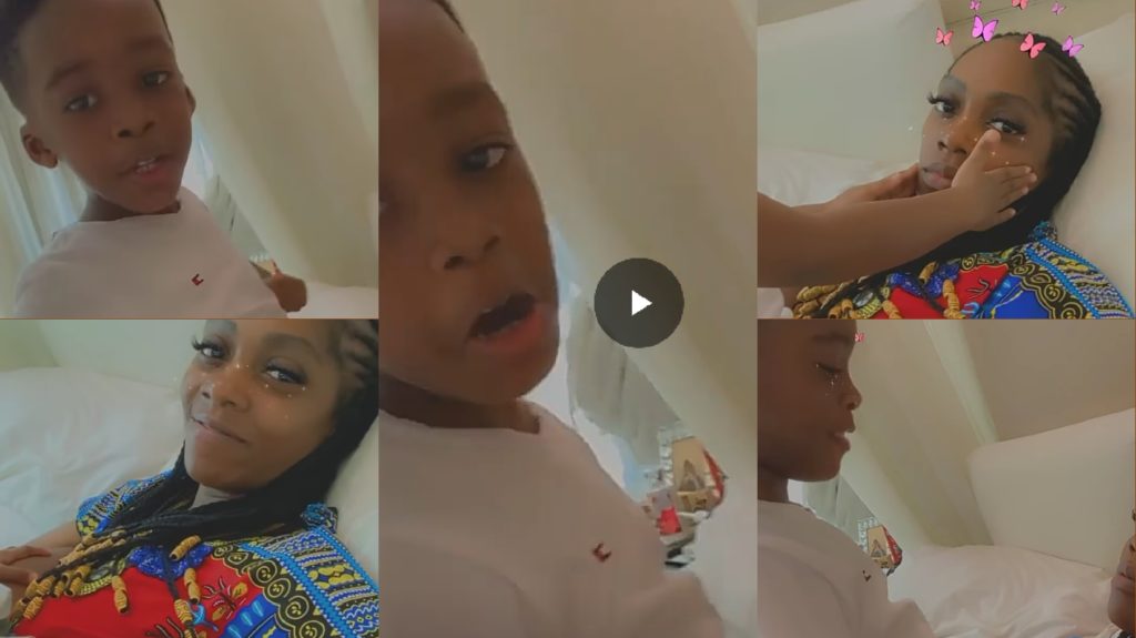 Tiwa Savage and Son