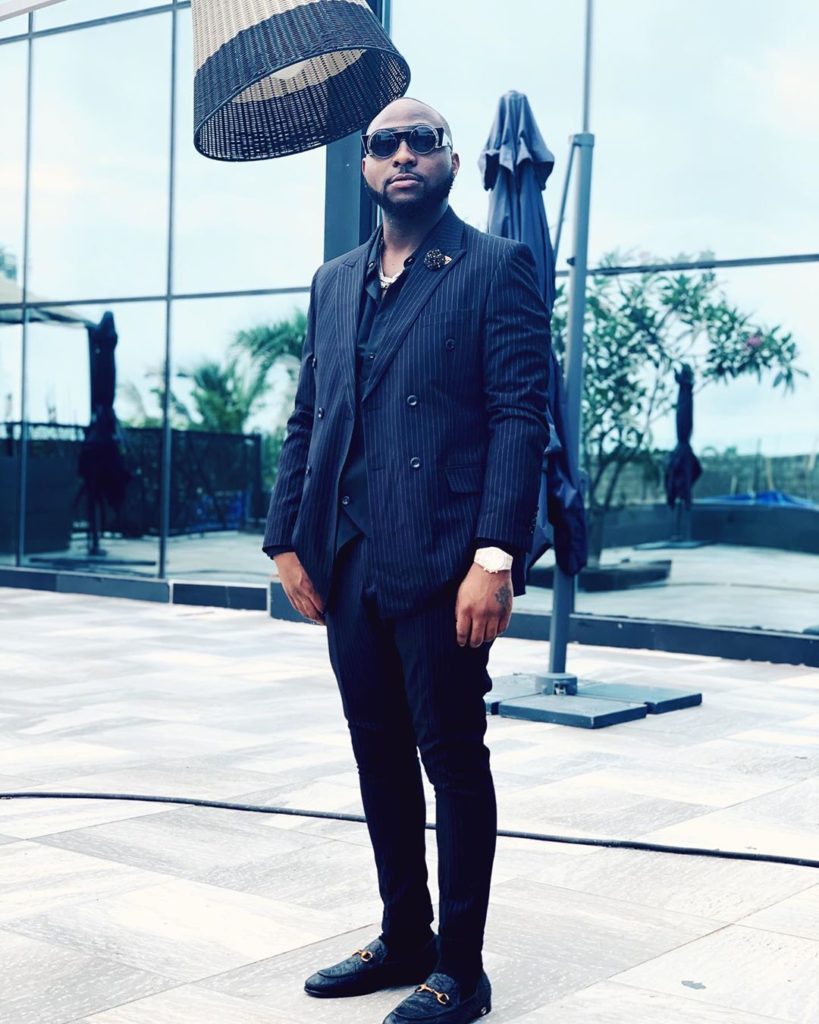 Davido on suit