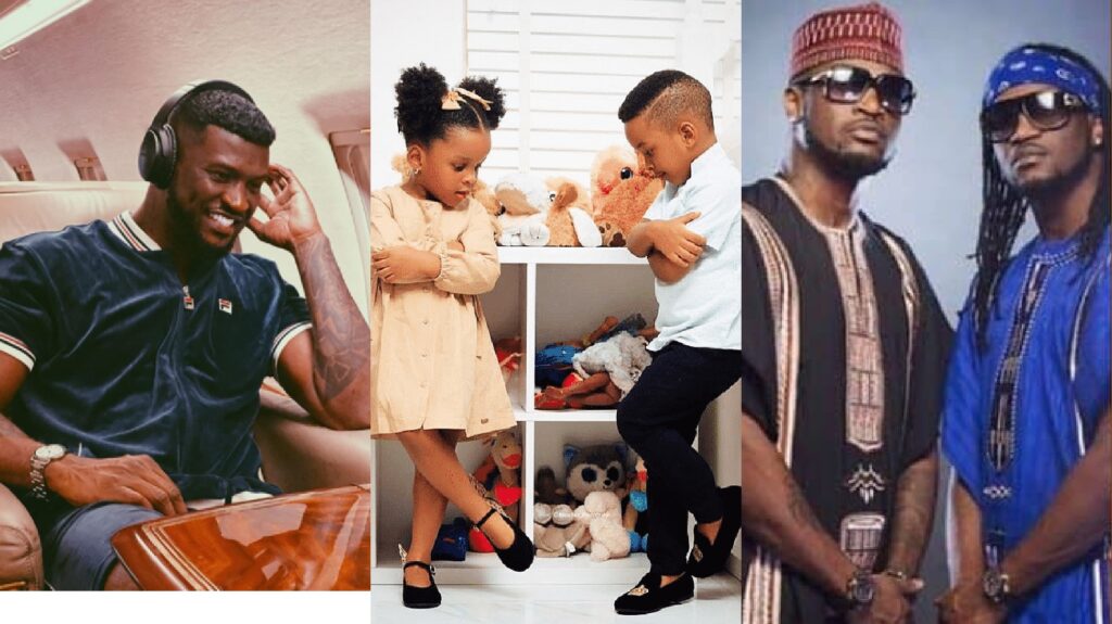 Peter okoye and twins