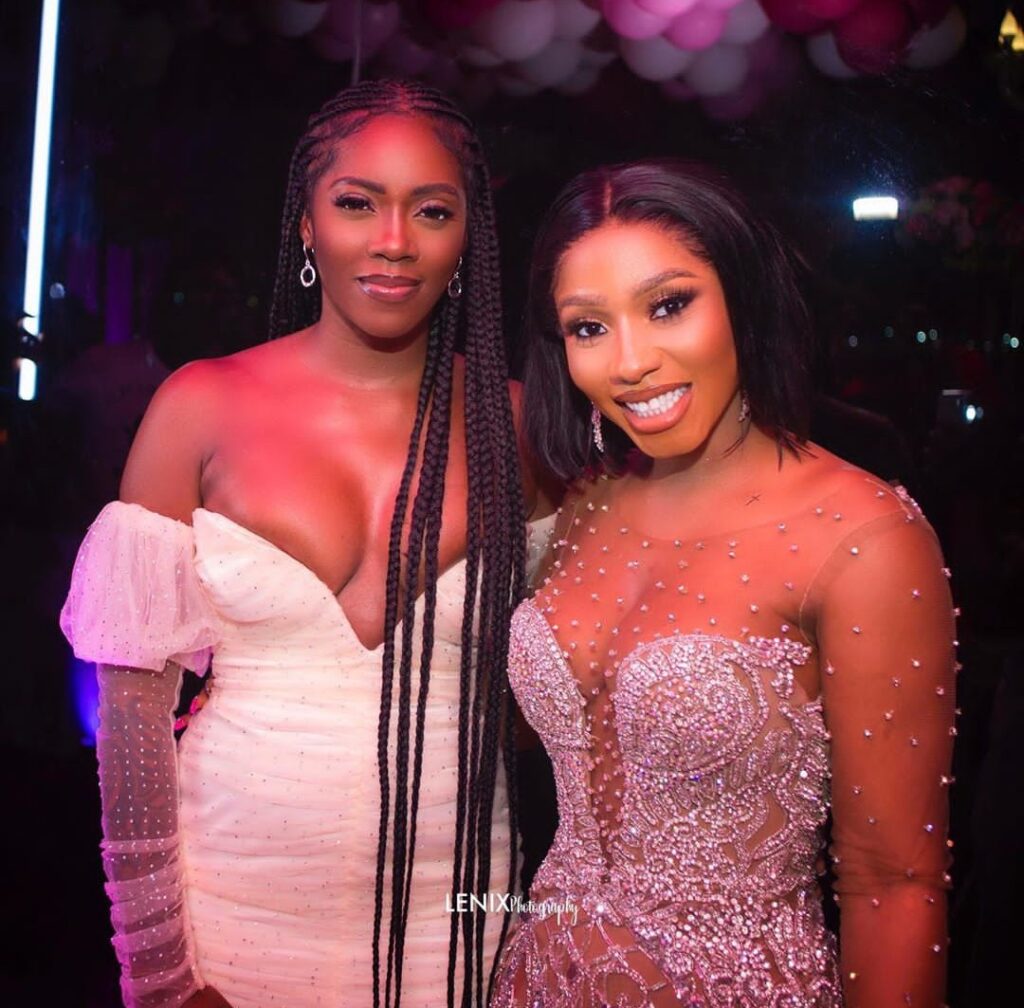 Tiwa Savage and Mercy Eke