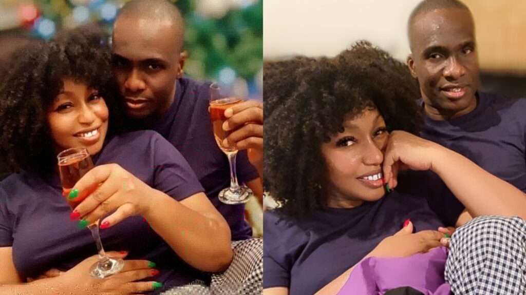 Rita Dominic shows off her man