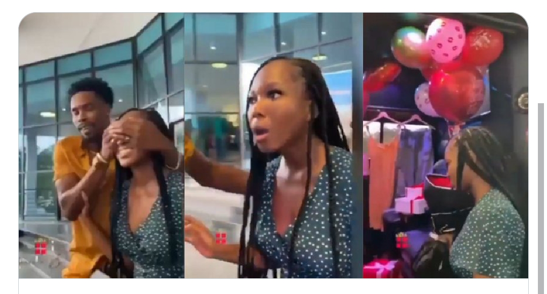 Neo Akpofure Surprises Vee With Van Of Birthday Gifts Video 