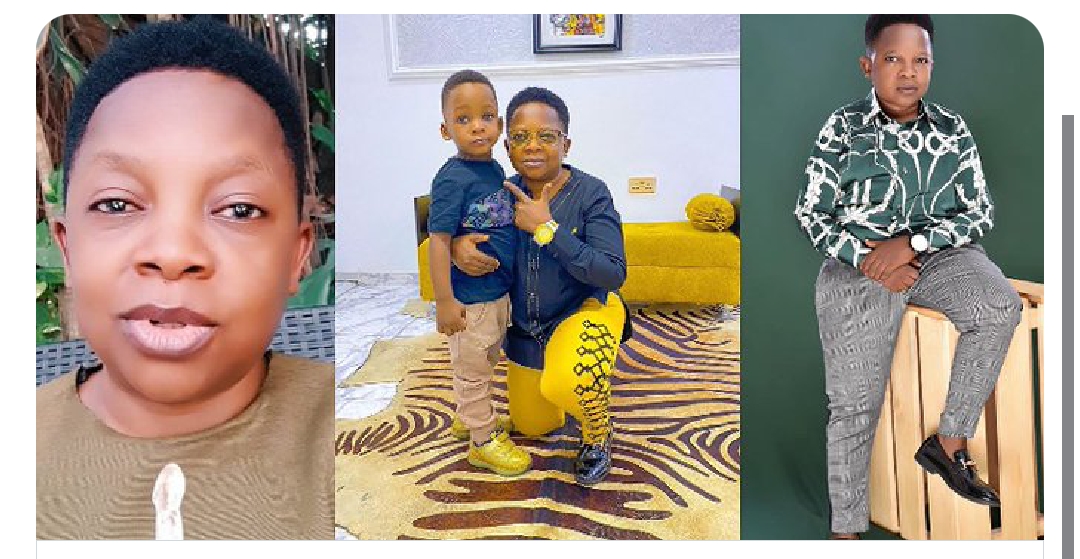 Reactions as actor Chinedu Ikedieze shows off his son for the first