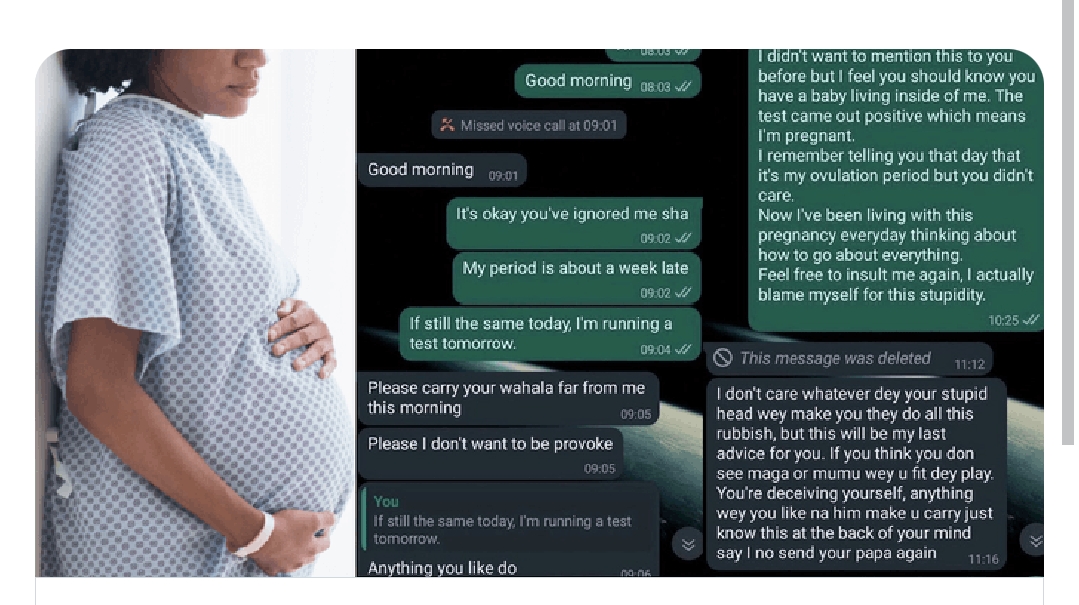 Viral chat of a lady informing a guy she met few months ago that she’s